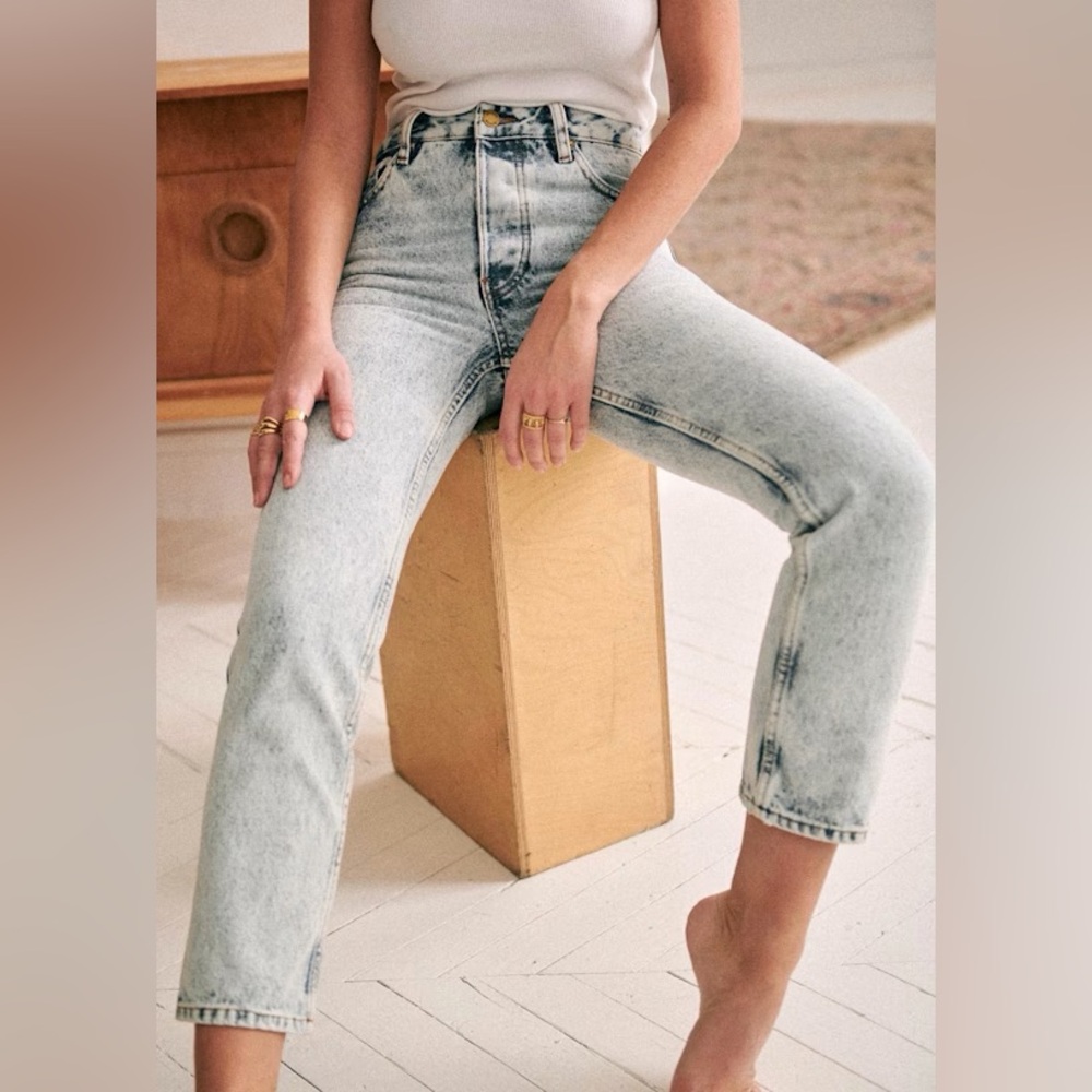 Sezane Brut Sexy Women's Jeans in Edge Blue
